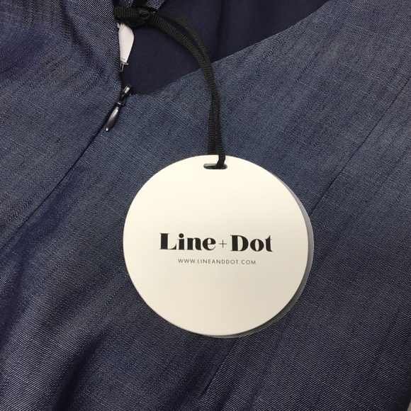 Line + Dot Lennon Chambray Romper - Picture 7 of 11